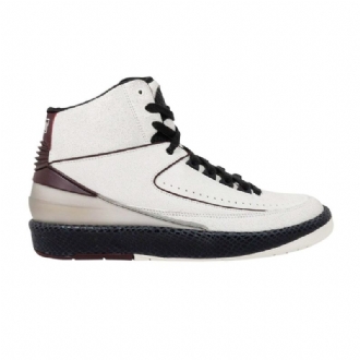 Air Jordan 2 A Ma Maniére Retro Sp Hvid Sort Bordeaux Sko Herre