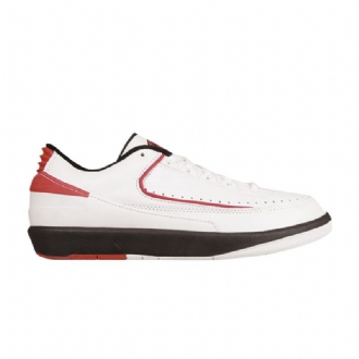 Air Jordan 2 Low Og Hvid Sort Rød Sko Herre