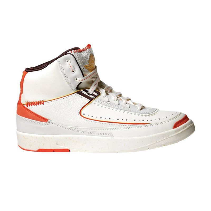 Air Jordan 2 Maison Château Rouge Hvid Orange Gul Sko Herre