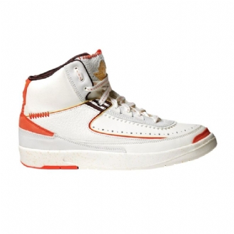 Air Jordan 2 Maison Château Rouge Hvid Orange Gul Sko Herre