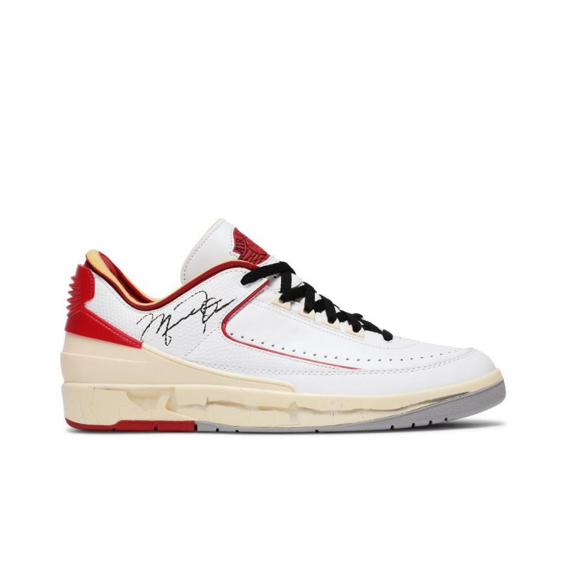 Air Jordan 2 Off-hvid Retro Low Sp Hvid Rød Beige Sko Herre