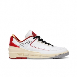 Air Jordan 2 Off-hvid Retro Low Sp Hvid Rød Beige Sko Herre