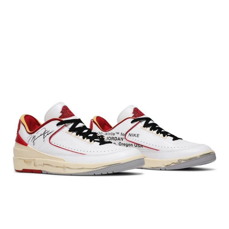 Air Jordan 2 Off-hvid Retro Low Sp Hvid Rød Beige Sko Herre
