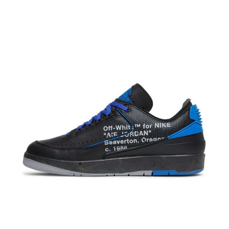 Air Jordan 2 Off-hvid Retro Low Sp Sort Blå Grå Sko Herre
