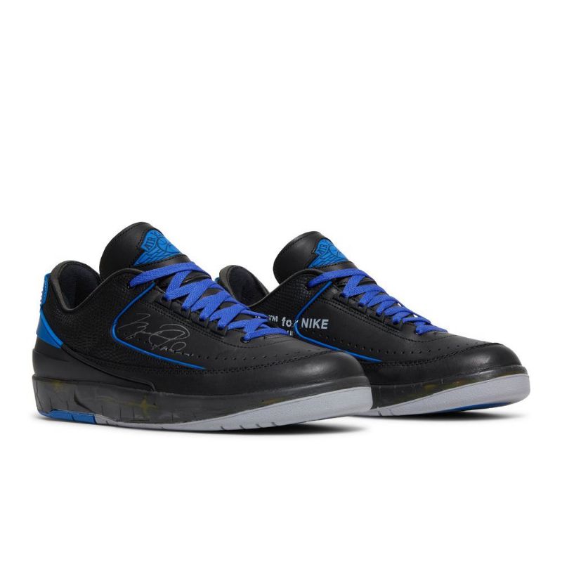 Air Jordan 2 Off-hvid Retro Low Sp Sort Blå Grå Sko Herre