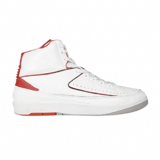 Air Jordan 2 Og Hvid Rød Sko Herre