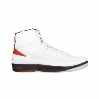 Air Jordan 2 Og Hvid Sort Rød Sko Herre