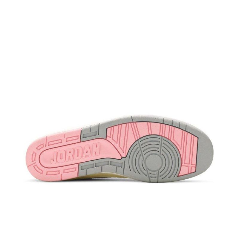 Air Jordan 2 Retro Low Hvid Gul Lyserød Sko Dame