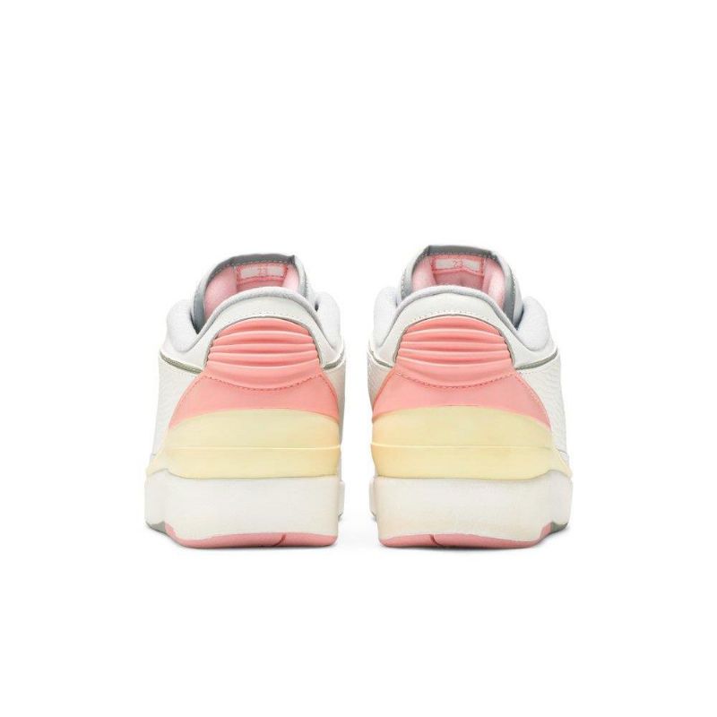Air Jordan 2 Retro Low Hvid Gul Lyserød Sko Dame