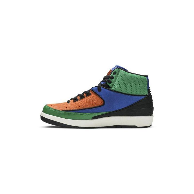 Air Jordan 2 Retro Sort Flerfarvede Sko Dame
