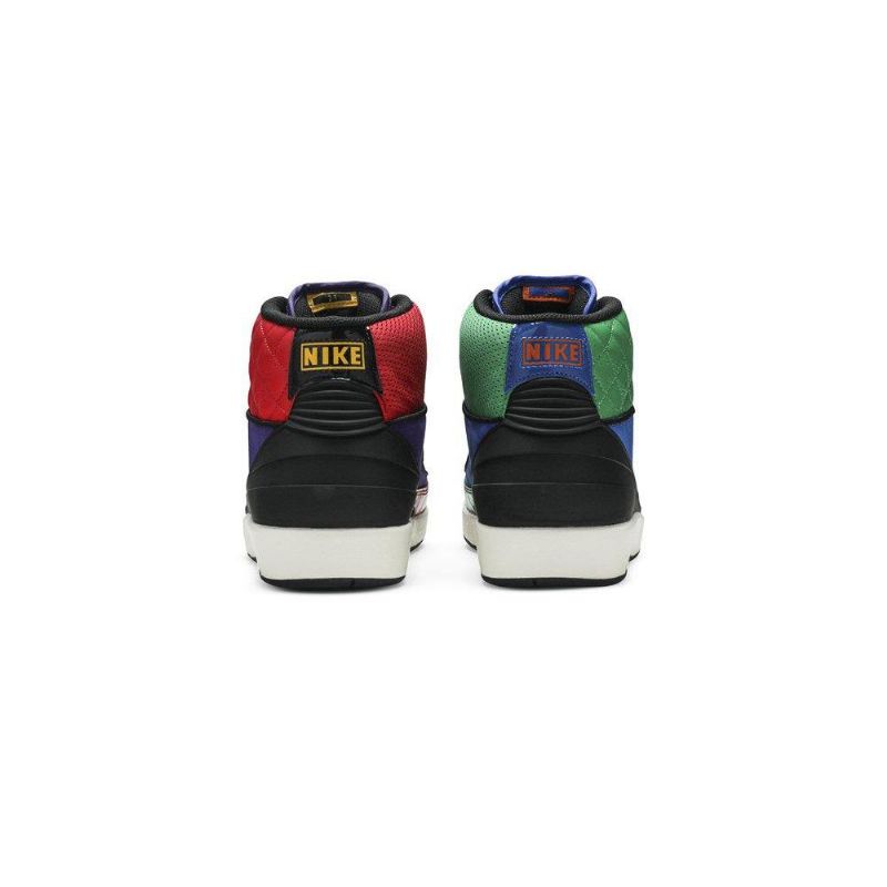 Air Jordan 2 Retro Sort Flerfarvede Sko Dame