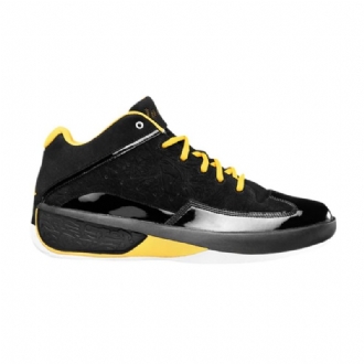 Air Jordan 2 Smooth Sort Gul Hvid Sko Herre
