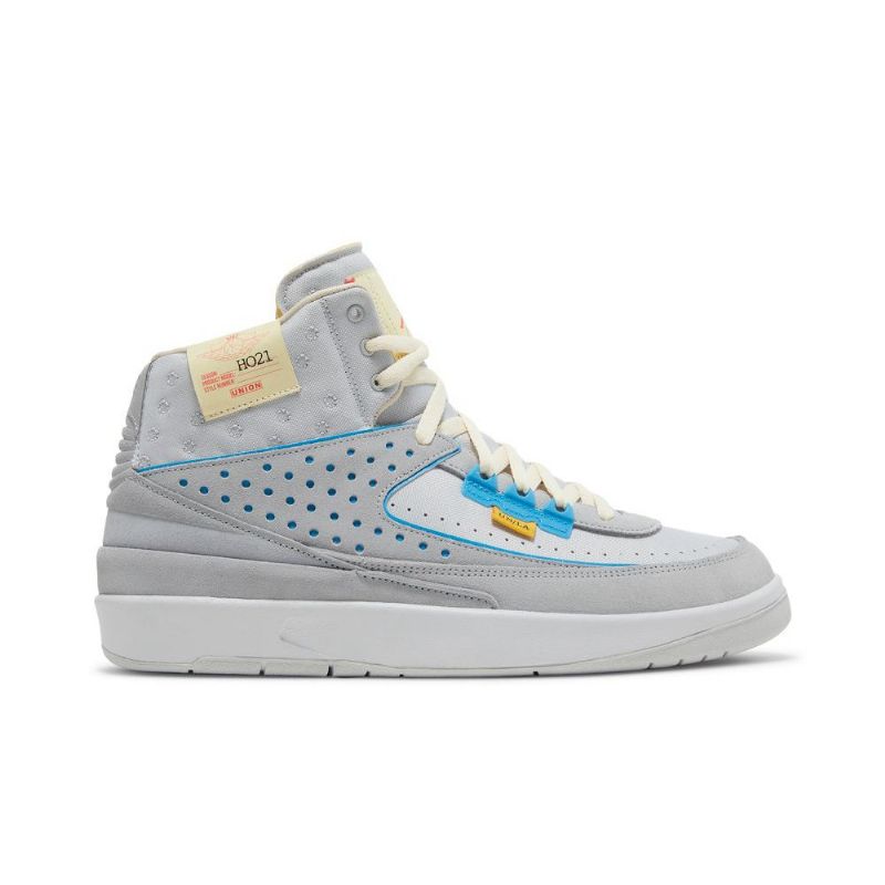 Air Jordan 2 Union La Retro Sp Grå Blå Sko Herre