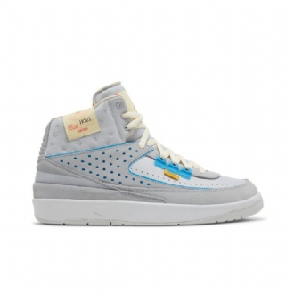 Air Jordan 2 Union La Retro Sp Grå Blå Sko Herre