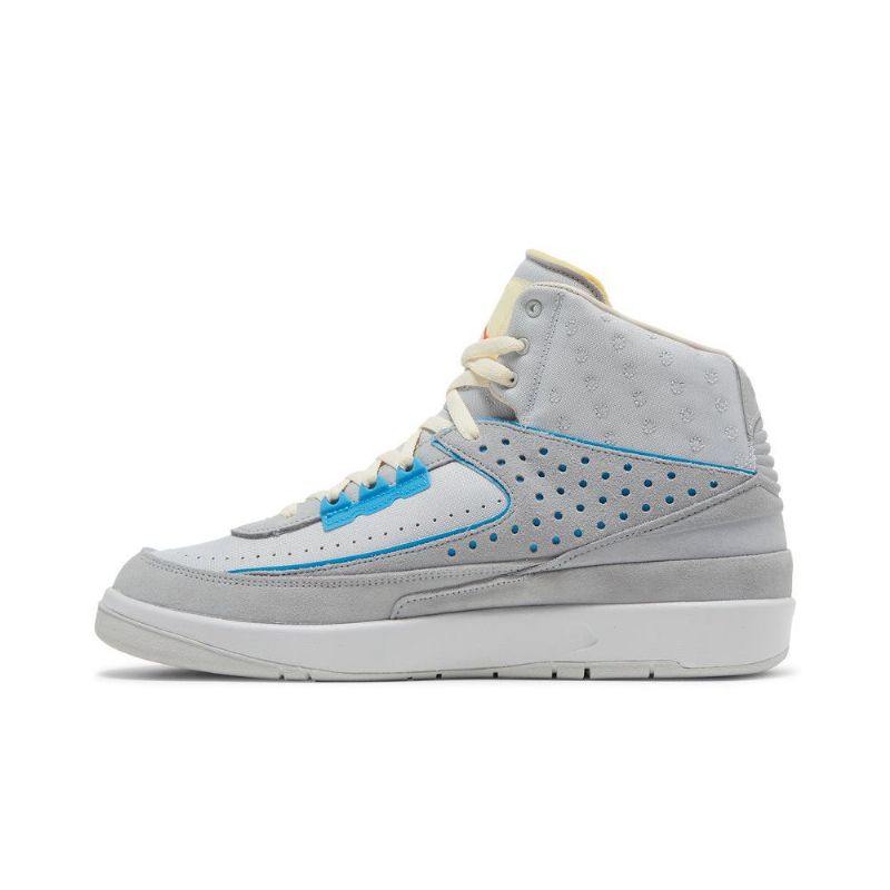 Air Jordan 2 Union La Retro Sp Grå Blå Sko Herre