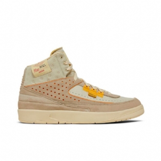 Air Jordan 2 Union La Retro Sp Khaki Orange Sko Herre