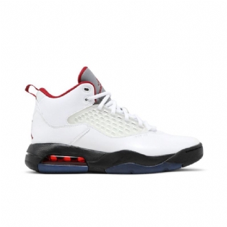 Air Jordan Maxin 200 Hvid Sort Rød Sølv Sko Herre