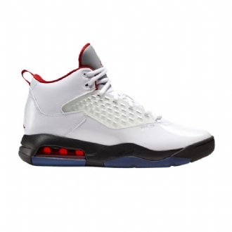 Air Jordan Maxin 200 Hvid Sort Rød Sølv Sko Herre