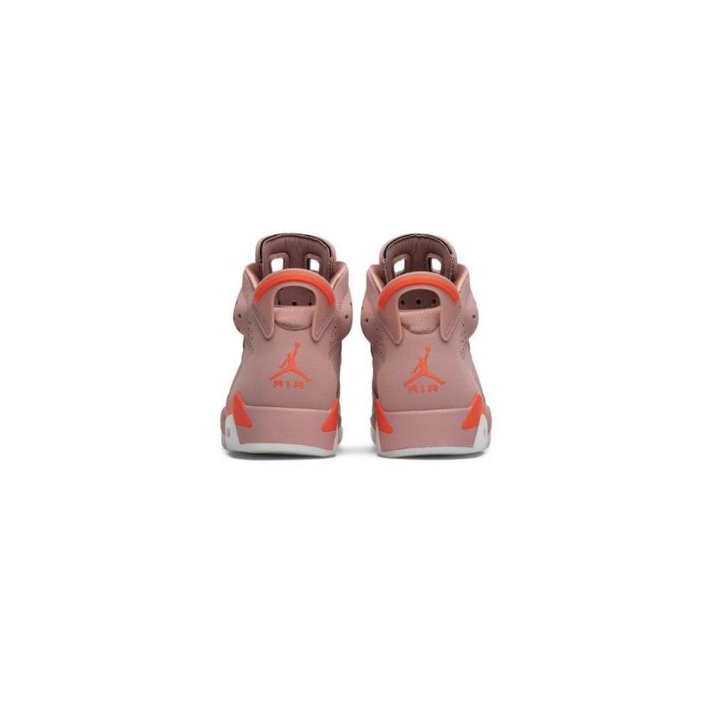 Air Jordan 6 Aleali May Retro Lyserød Rød Sko Dame
