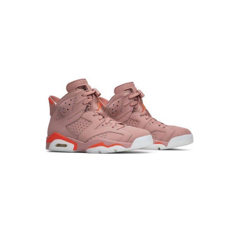 Air Jordan 6 Aleali May Retro Lyserød Rød Sko Dame