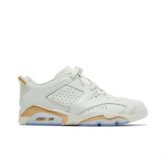 Air Jordan 6 Low Hvid Guld Sko Herre