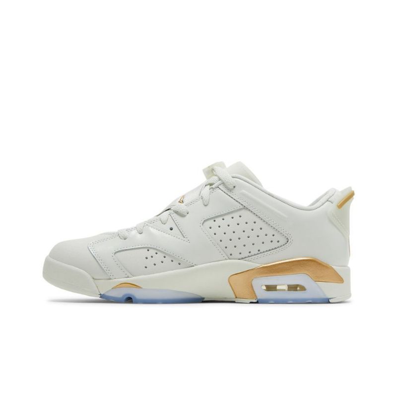 Air Jordan 6 Low Hvid Guld Sko Herre