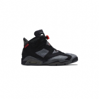 Air Jordan 6 Paris Saint-germain Retro Grå Sort Rød Sko Herre