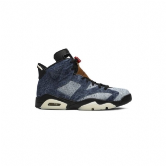 Air Jordan 6 Retro Blå Grå Brun Sko Herre