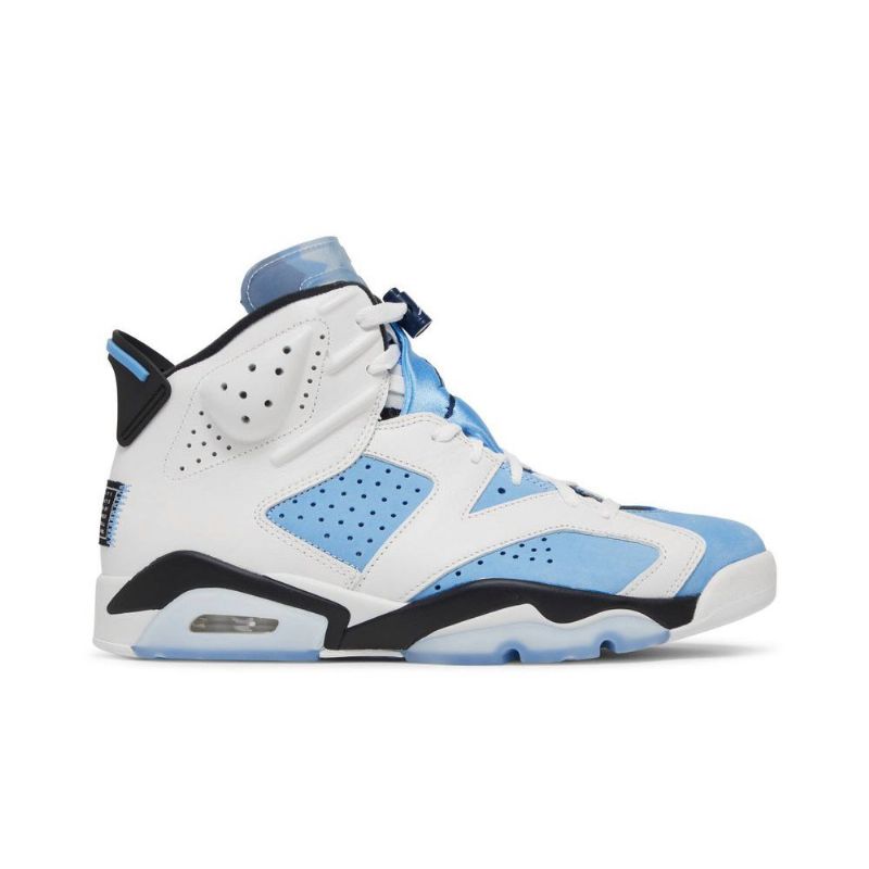 Air Jordan 6 Retro Blå Hvid Sort Sko Herre