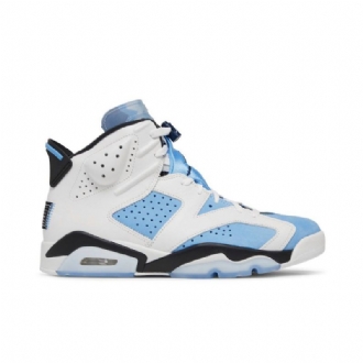 Air Jordan 6 Retro Blå Hvid Sort Sko Herre