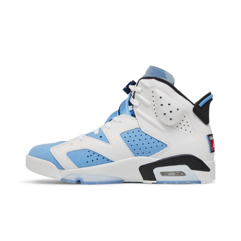 Air Jordan 6 Retro Blå Hvid Sort Sko Herre