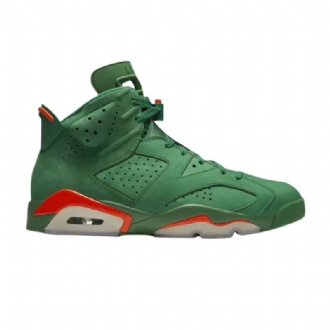 Air Jordan 6 Retro Grøn Orange Sko Herre