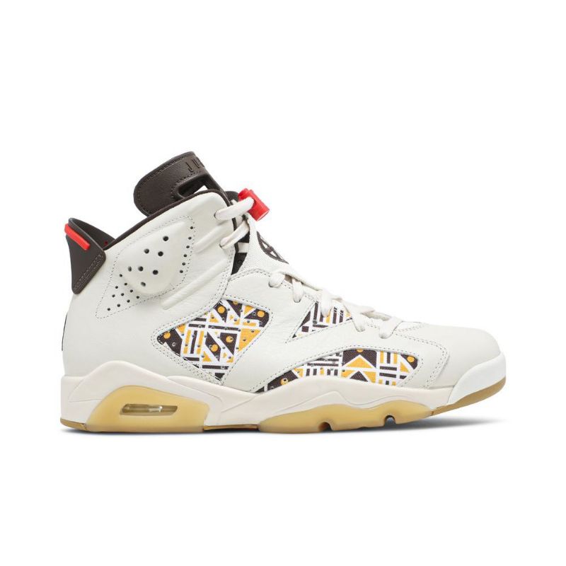 Air Jordan 6 Retro Hvid Brun Sort Sko Herre