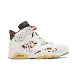 Air Jordan 6 Retro Hvid Brun Sort Sko Herre