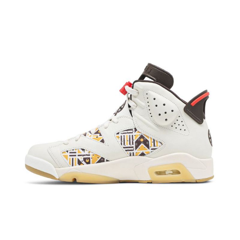 Air Jordan 6 Retro Hvid Brun Sort Sko Herre