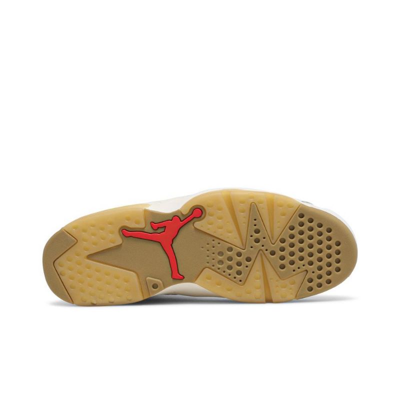 Air Jordan 6 Retro Hvid Brun Sort Sko Herre