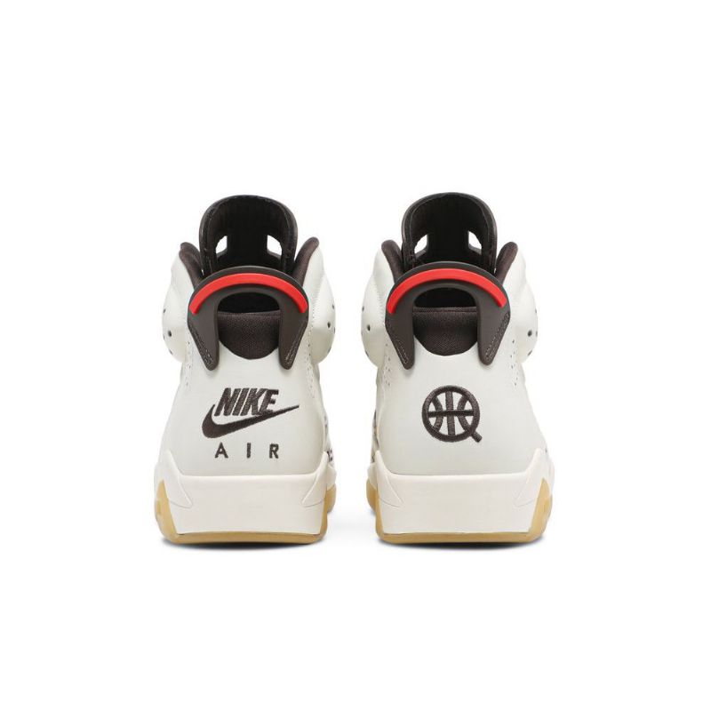 Air Jordan 6 Retro Hvid Brun Sort Sko Herre