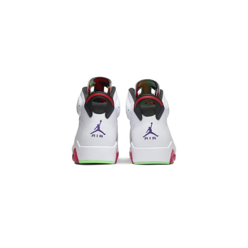Air Jordan 6 Retro Hvid Grå Rød Sort Sko Herre