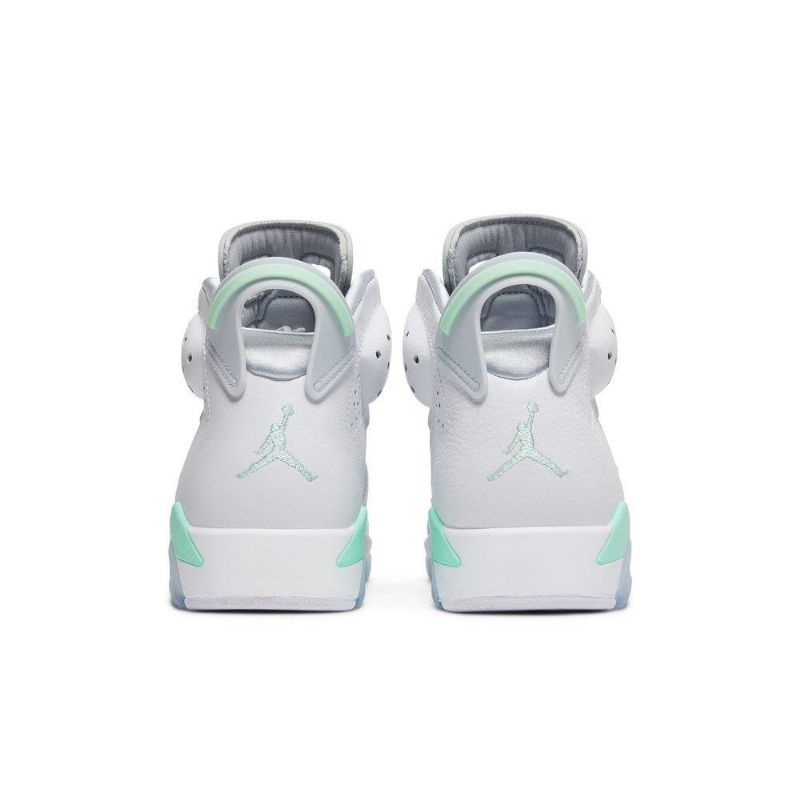 Air Jordan 6 Retro Hvid Grøn Sko Dame