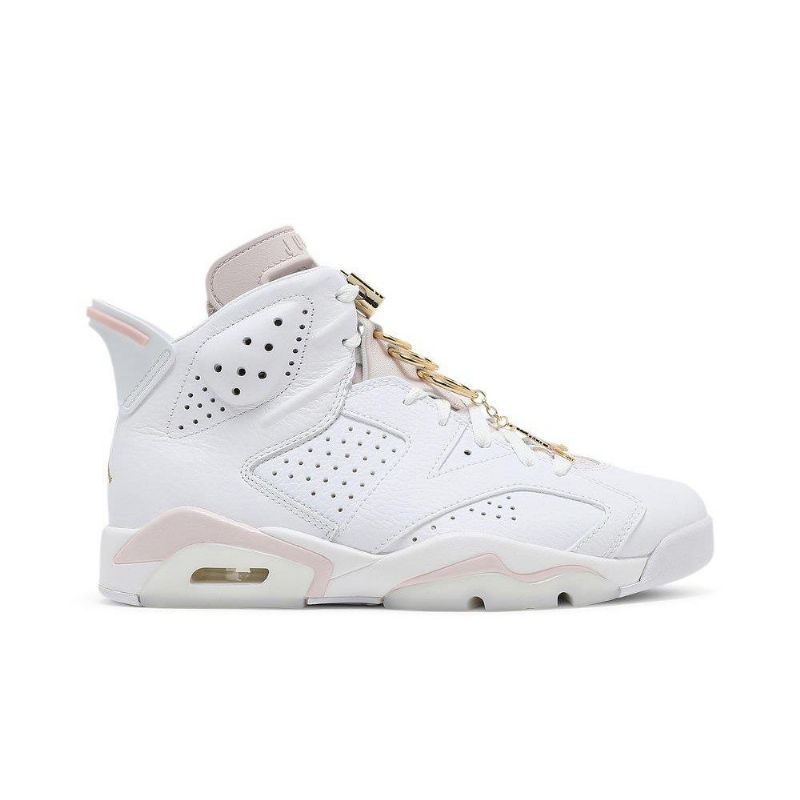 Air Jordan 6 Retro Hvid Guld Sko Dame