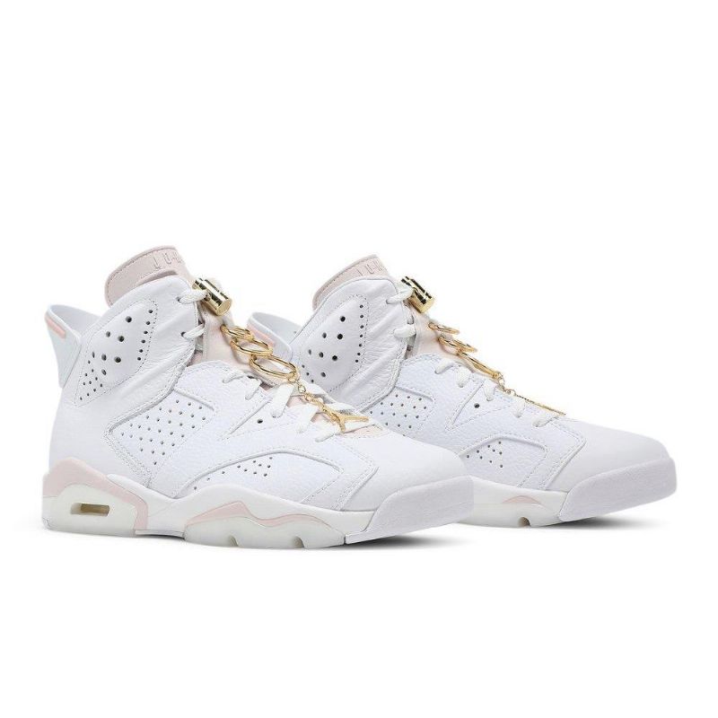 Air Jordan 6 Retro Hvid Guld Sko Dame