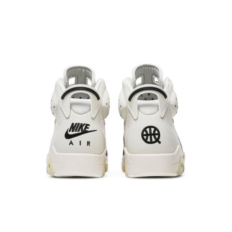 Air Jordan 6 Retro Hvid Lilla Sort Sko Herre