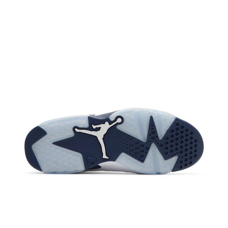 Air Jordan 6 Retro Hvid Marineblå Sko Herre
