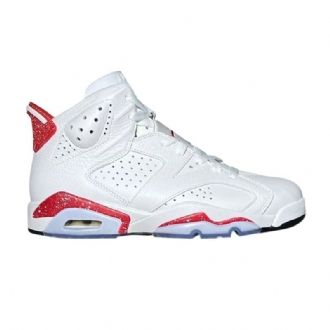 Air Jordan 6 Retro Hvid Rød Sko Herre