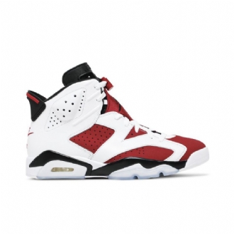 Air Jordan 6 Retro Og Hvid Rød Sort Sko Herre