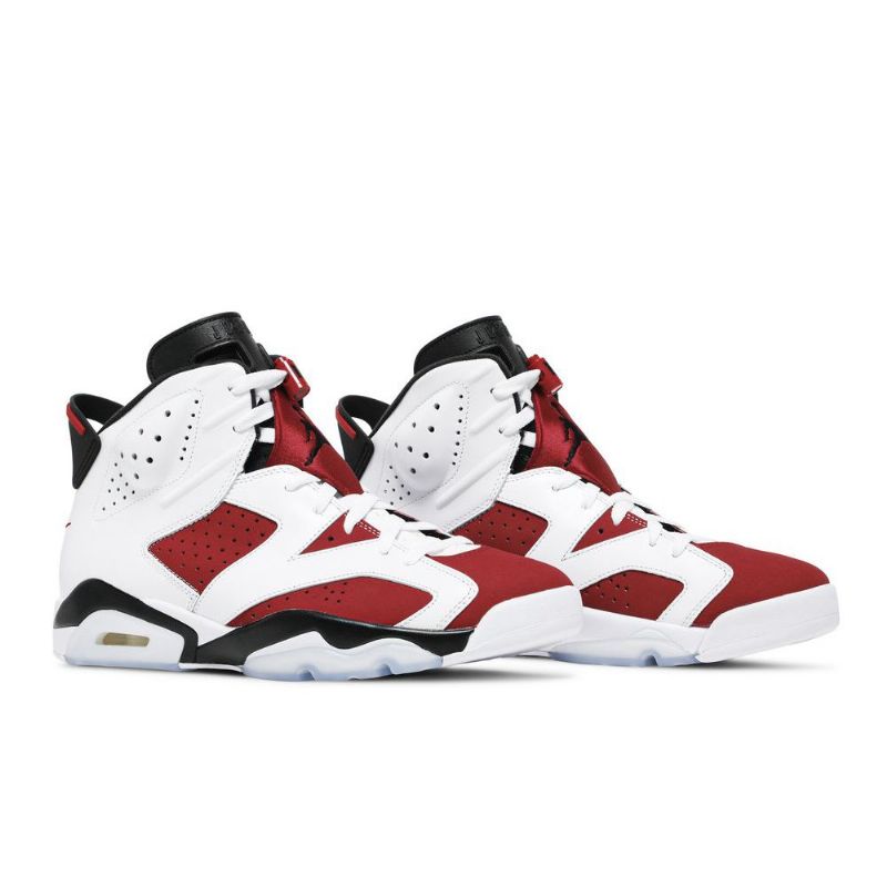 Air Jordan 6 Retro Og Hvid Rød Sort Sko Herre