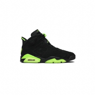 Air Jordan 6 Retro Pe Sort Grøn Sko Herre