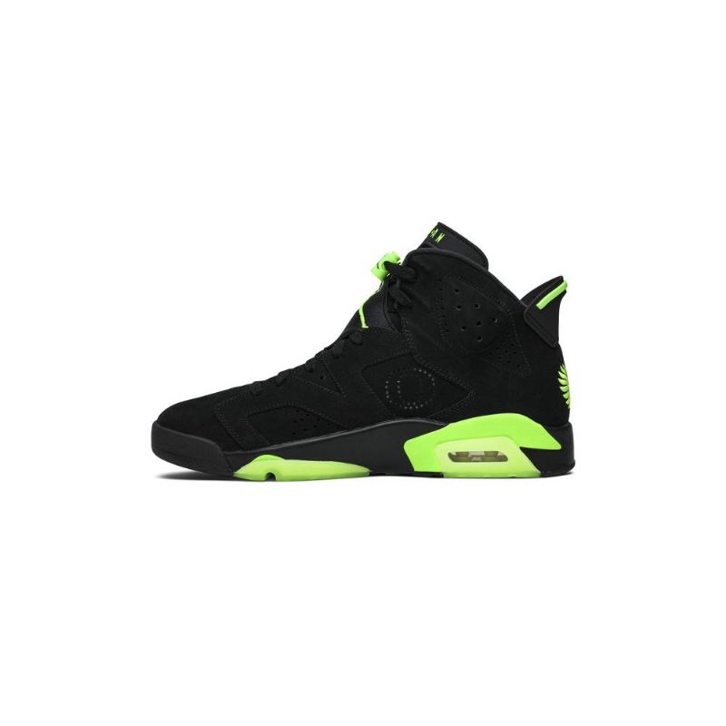 Air Jordan 6 Retro Pe Sort Grøn Sko Herre