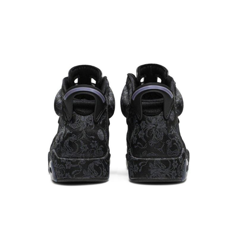 Air Jordan 6 Retro Sort Bordeaux Grå Sko Dame