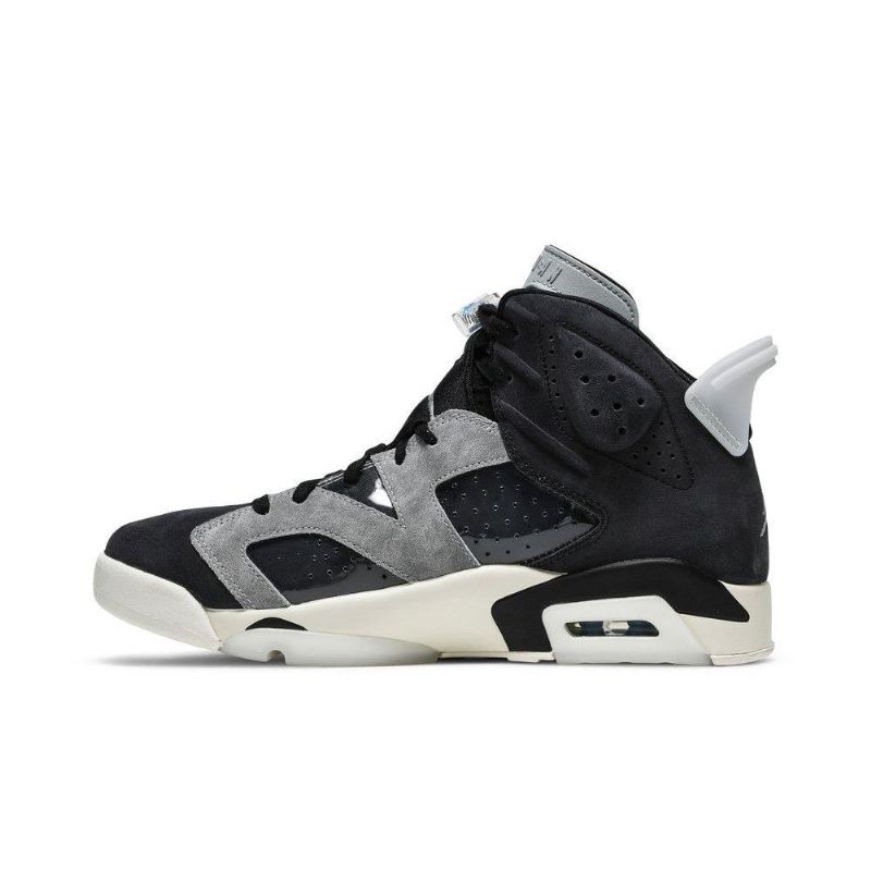 Air Jordan 6 Retro Sort Grå Sølv Sko Dame